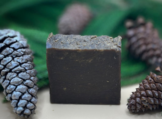 Rustic Pine Tar Soap - Meadow Woods Soapery 